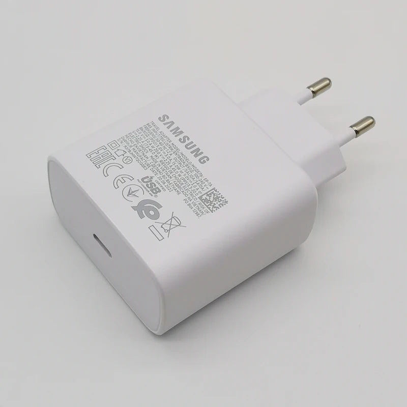 Samsung 45W Super Fast USB C Charger With 1.8M Type C Cable For Galaxy S24 S23 S22 S21 S20 Note 20 Ultra Z Flip And Fold Series