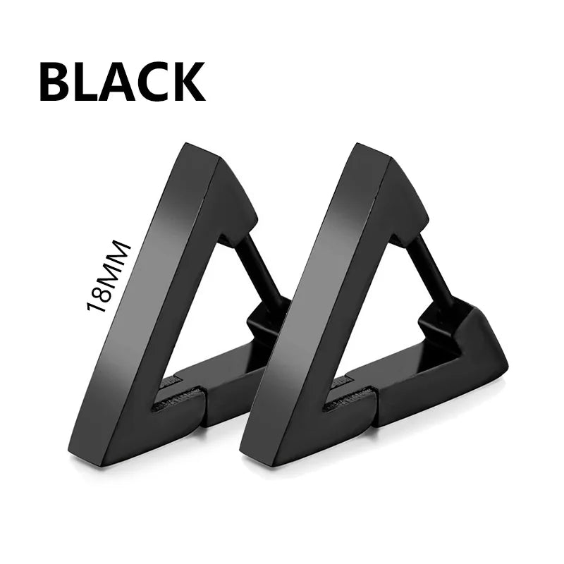 Punk Stainless Steel Stud Earrings Set for Men and Women Type1