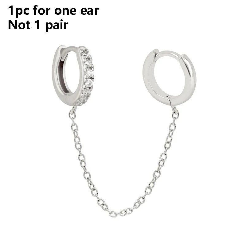 Colorful Crystal Heart Hoop Earrings for Women in Stainless Steel with 14k Gold Plating and Cubic Zirconia Luxury Jewelry