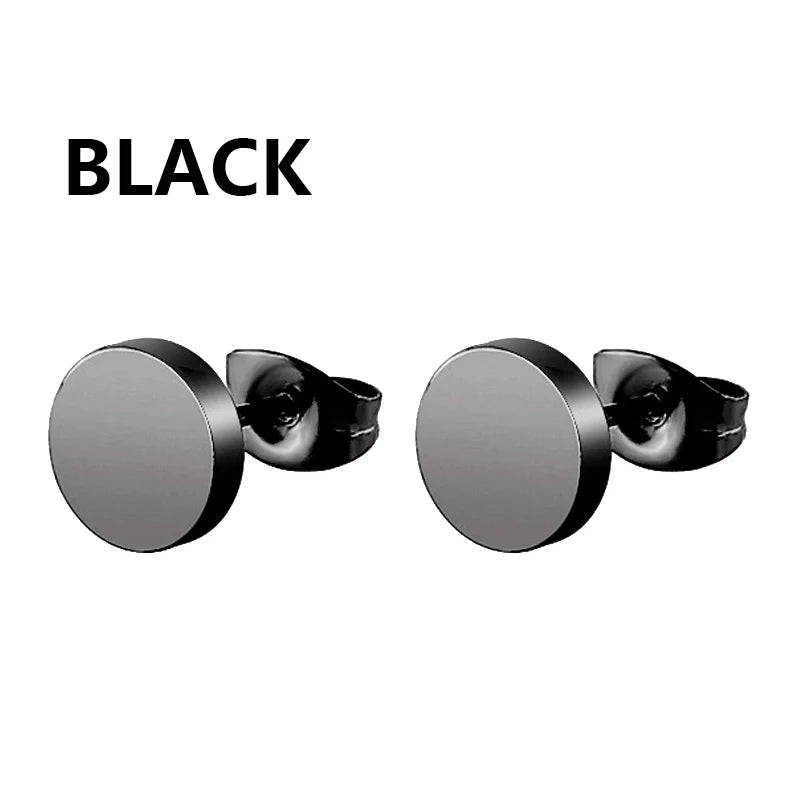Punk Stainless Steel Stud Earrings Set for Men and Women Type5