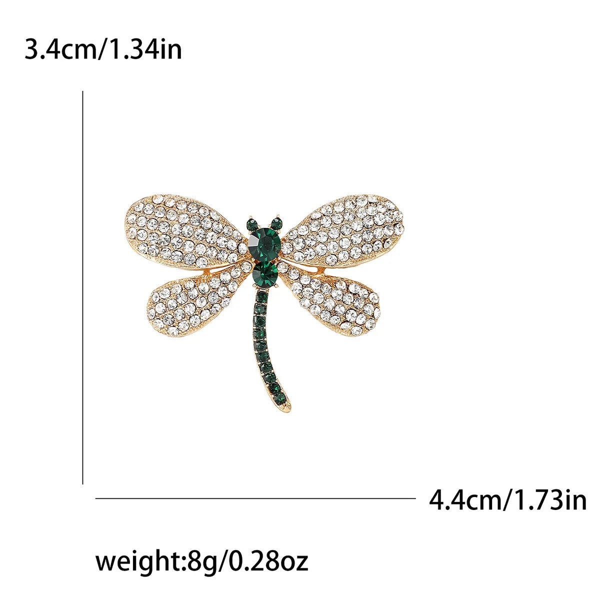 Elegant Dragonfly Brooch for Women - Chic Corsage Pin for Suit and Party Wear