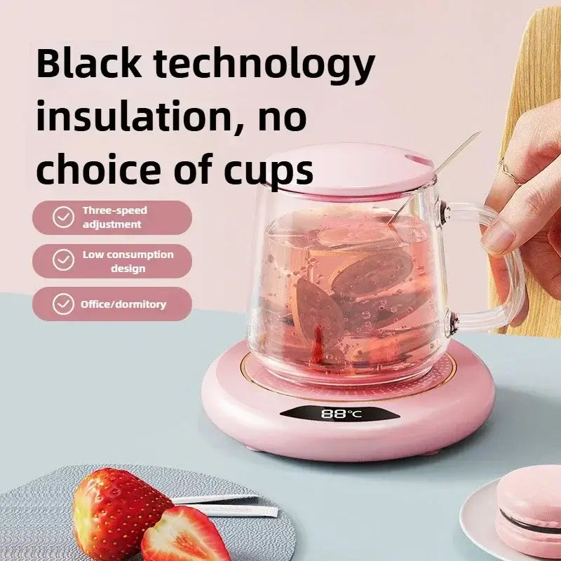 USB Cup Warmer Coffee Mug Heating Coaster With 3 Settings