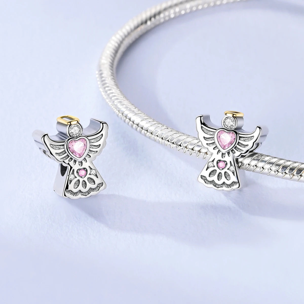 Hapour Original 925 Silver Angel Cake Perfume Beads for DIY Bracelet Fashion Jewelry