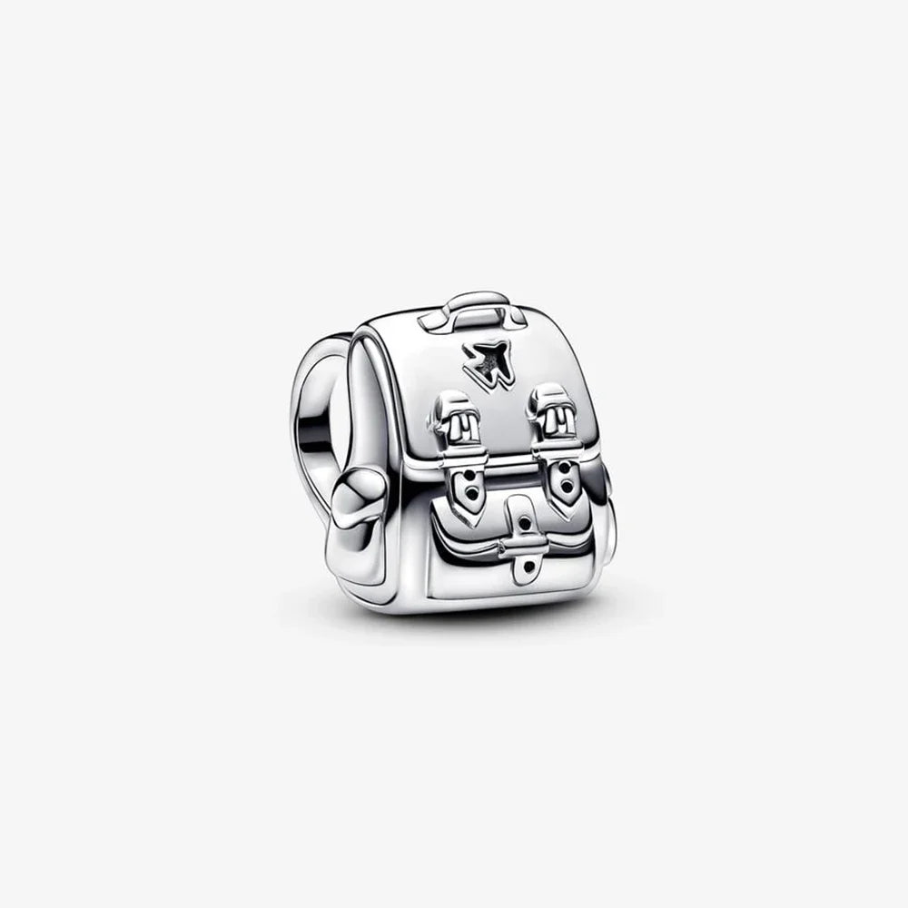 Original 925 Sterling Silver Magic Cube Charm Bead Pendant with Zircon for Bracelet and Necklace Jewelry
