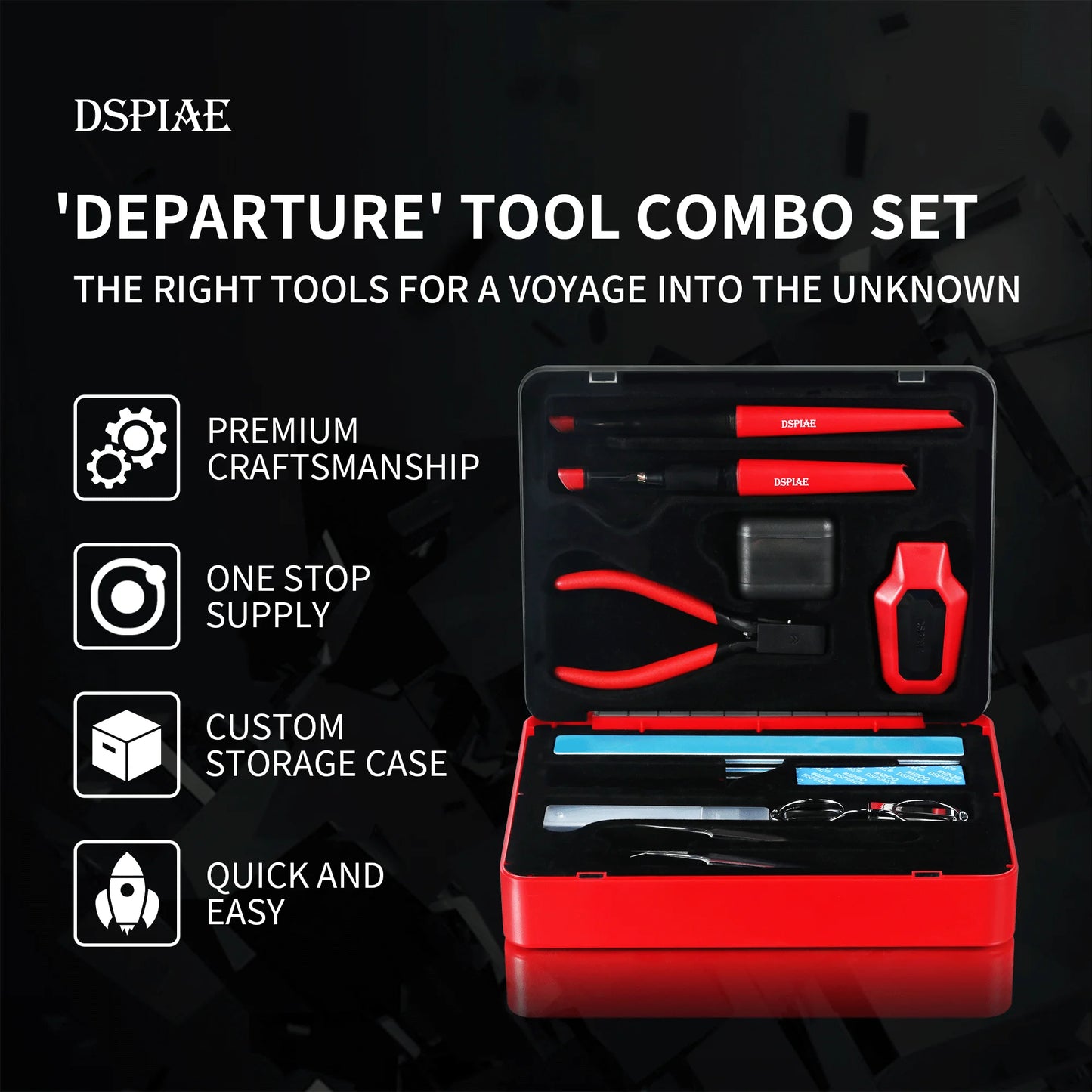 DSPIAE TC-S01 Multifunctional Departure Tool Combo Set for Precision Woodworking and DIY Projects