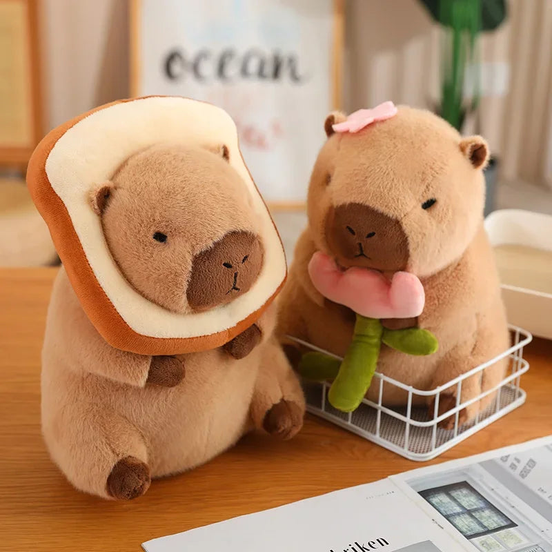 Capybara Plush Toy Simulation Cosplay Unicorn Dinosaur Decor