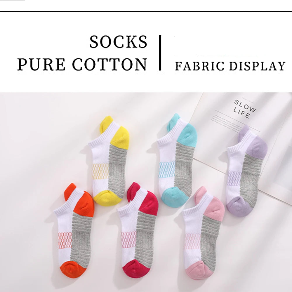 6 Pairs Women Cushioned Sports Socks Anti Odor Arch Support