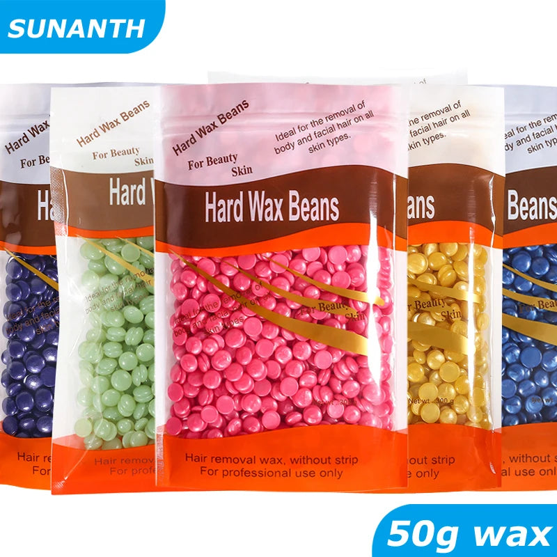 Painless Hard Wax Beans for Body and Face Hair Removal 300g 200g 50g