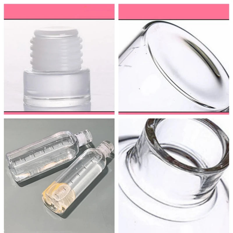 Large Portable Glass Water Bottle With Time Marker