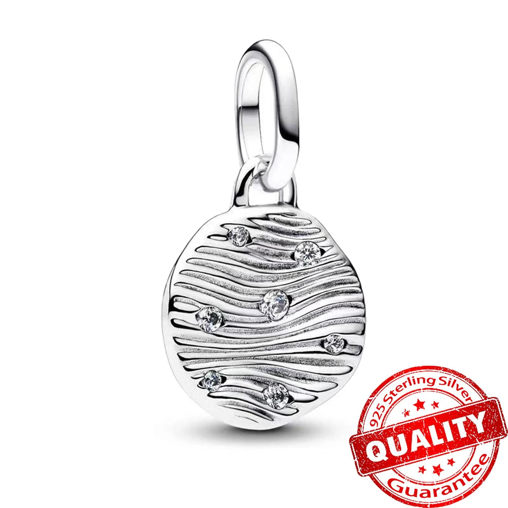 Elegant 925 Sterling Silver Ocean Themed Pendant Charm for Jewelry FCC509