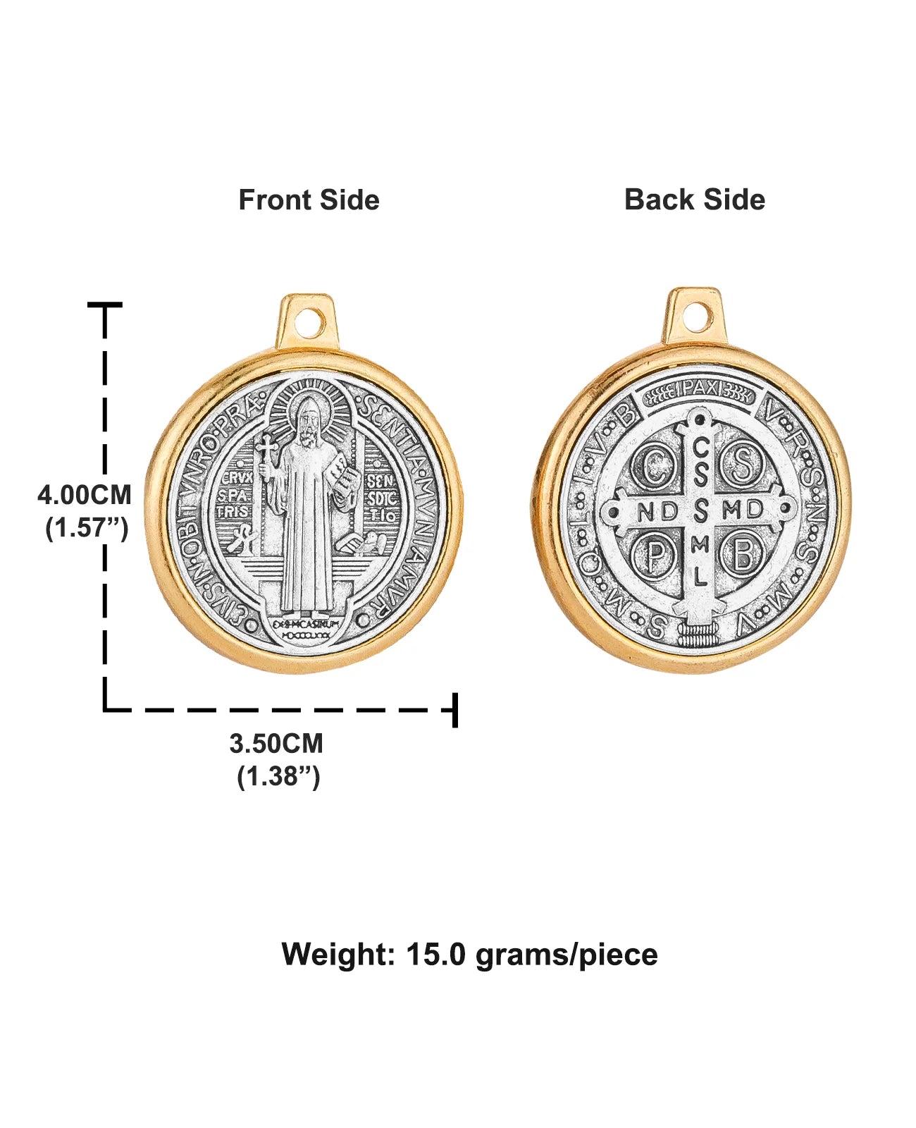 St Benedict Medal Set Christian Cross Pendants for DIY Jewelry Accessories