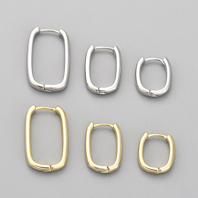 Elegant Double Circle Copper Earrings for Women - Fashionable Daily and Date Jewelry Gift