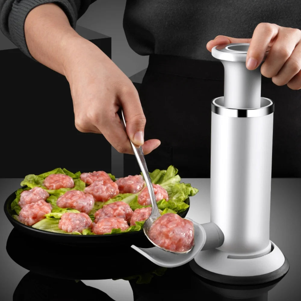 Manual Sausage Filling Machine Meat Stuffer Kit for Homemade Sausage and Meatball Making Durable Metal Kitchen Tool
