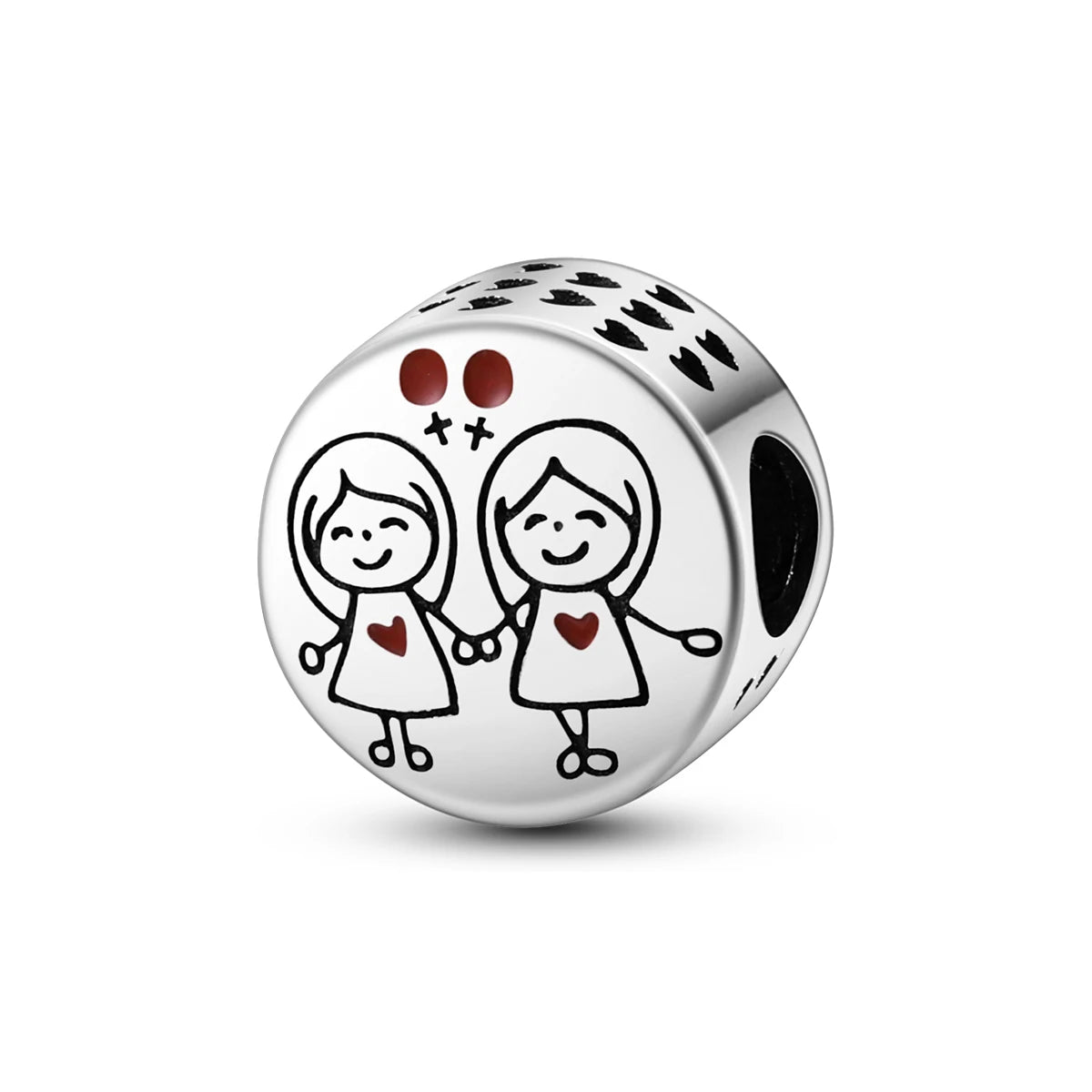 Silver Plated Eternal Symbol Charms Luminous Star Beads Love Dangle Safety Chain for Original Bracelet DIY Jewelry