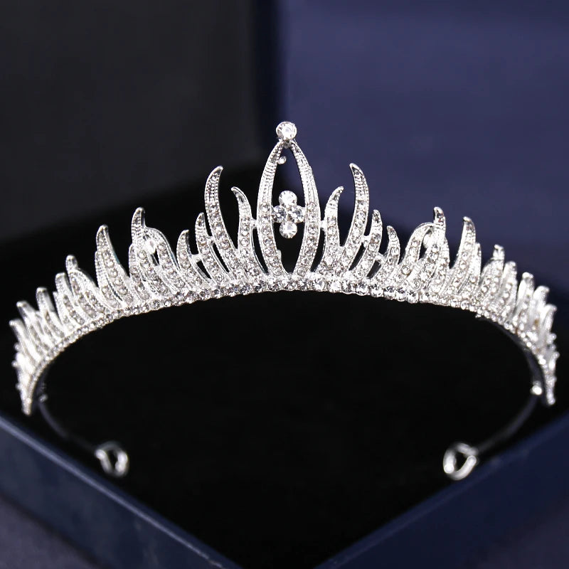Silver Crysta Baroque Vintage Tiara - Top-Rated Wedding Hair Accessory for Brides & Pageants Silver 9