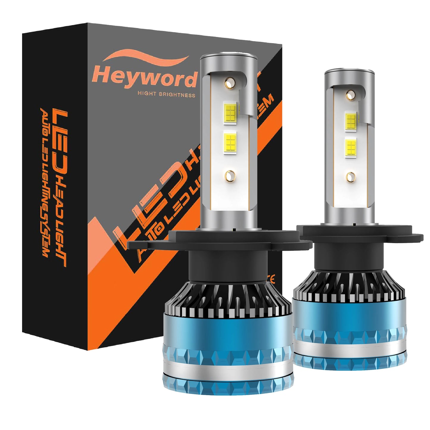 Heyword 160W LED Car Headlight Bulbs 6000K High 30000LM
