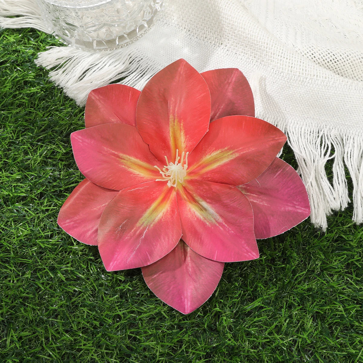 Awaytr Hawaiian Flower Hair Clip for Women and Girls - Romantic Bohemian Floral Side Bangs Accessory