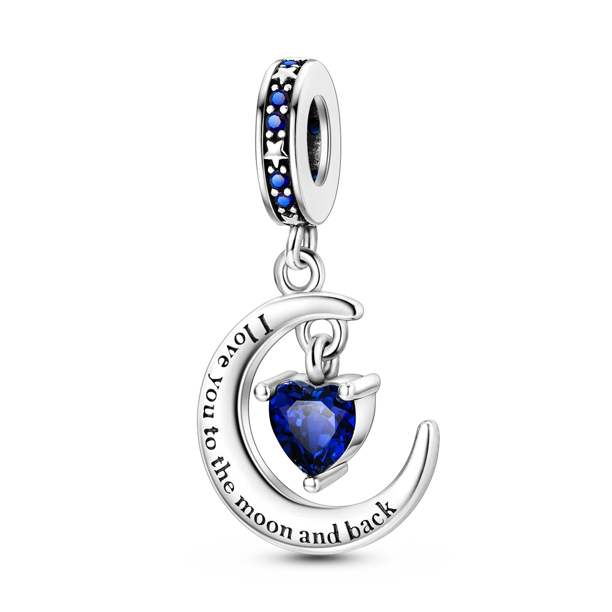 CharmBeads 925 Silver Blue Series DIY Bracelet Charms Top Rated Fashion Pendants KTC779