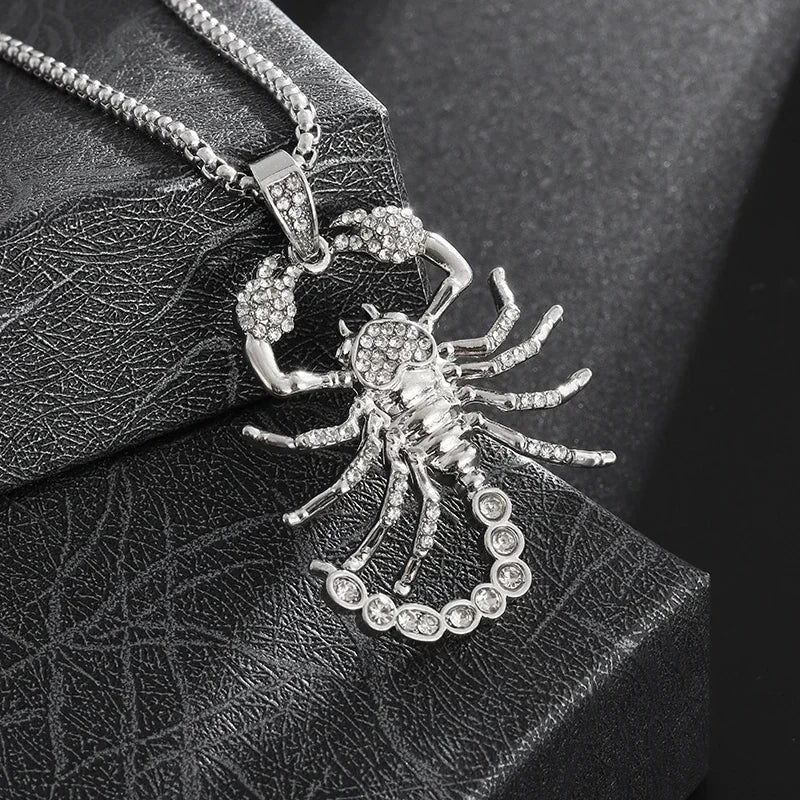 Cubic Zirconia Hip Hop XO Pendant Necklace for Men and Women