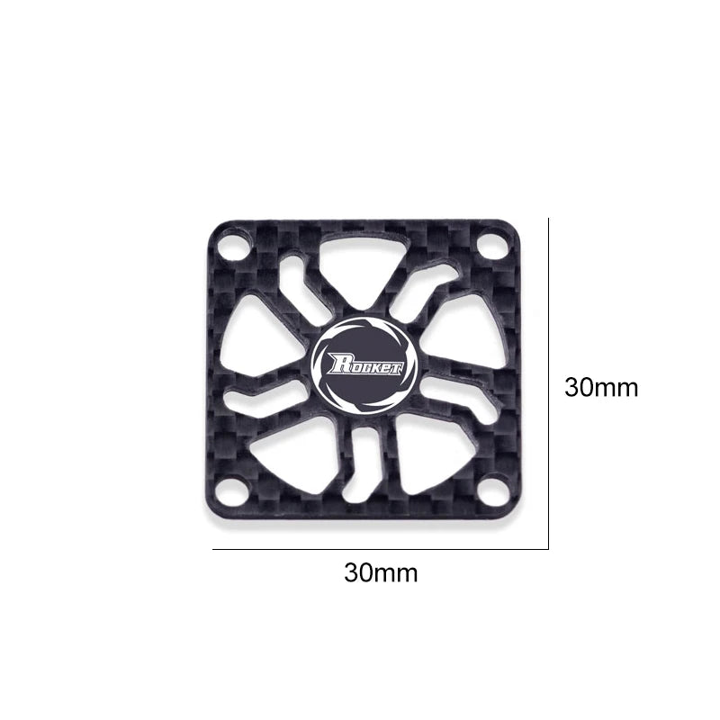 Rocket RC Fan 25mm 30mm 35mm 40mm 50mm Cooling Fan for RC Car 30mm Carbon Board