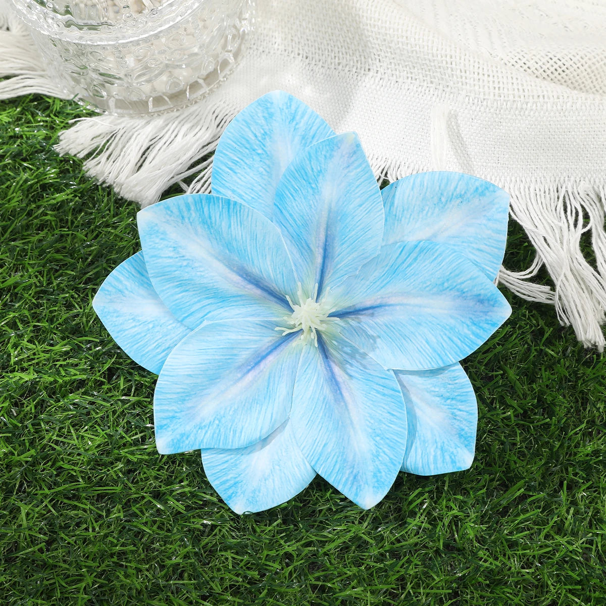 Awaytr Hawaiian Flower Hair Clip for Women and Girls - Romantic Bohemian Floral Side Bangs Accessory