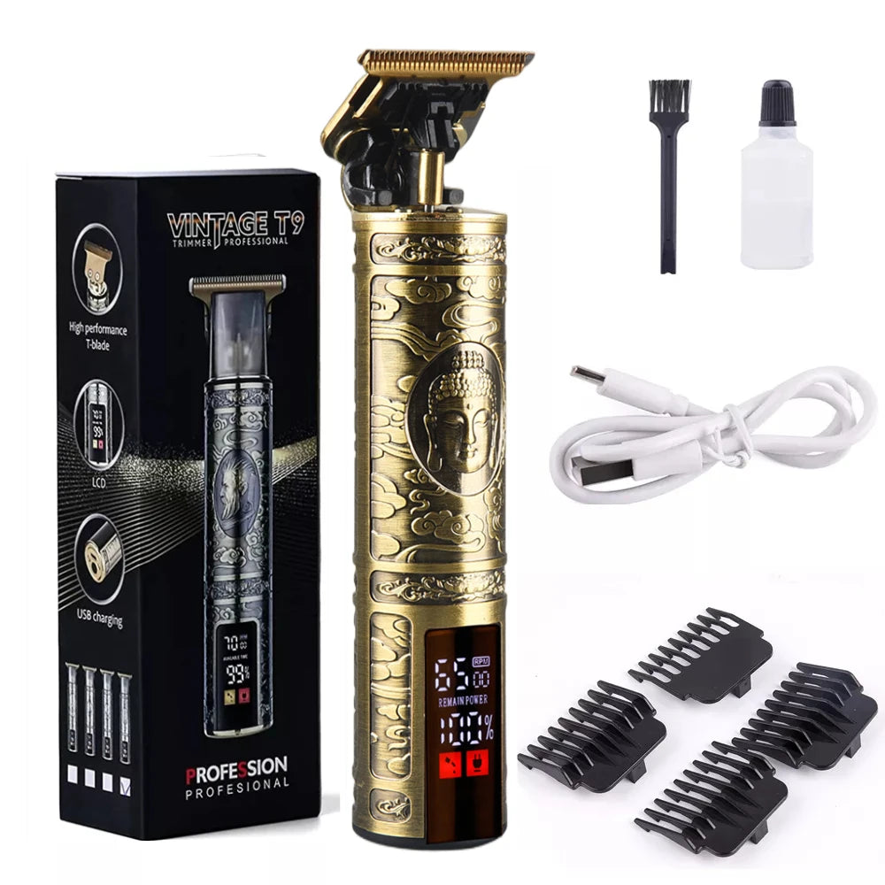 Clearance LCD Digital Display T9 All Metal Shaver for Women LCD ABS buddha