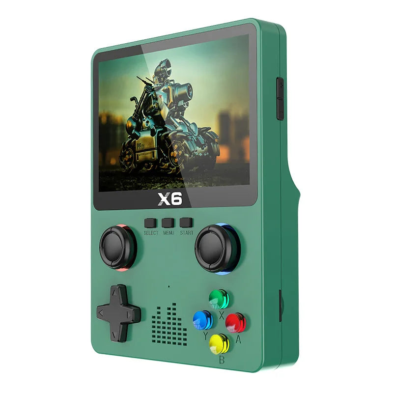 BOYHOM D007 Plus X6 3.5 Inch IPS Retro Handheld Game Console With Dual Joystick Over 10000 Games 3500mAh Battery Android Portable