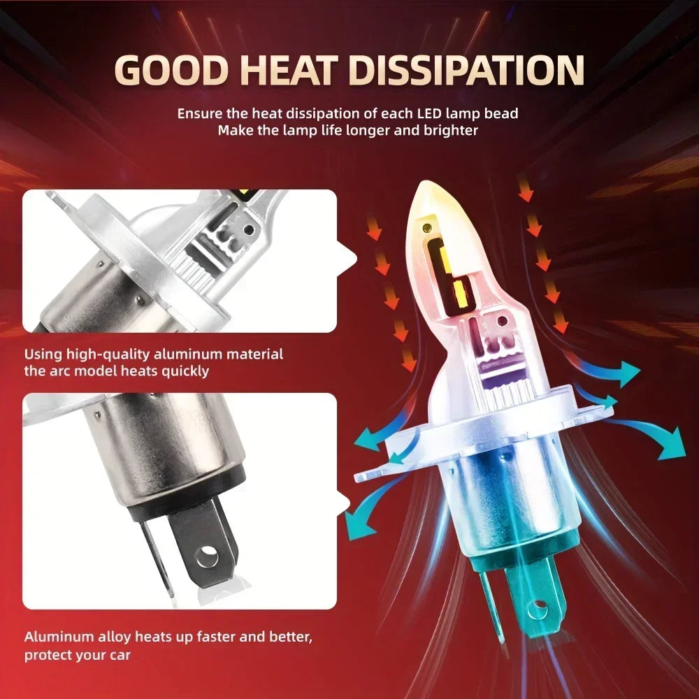 Super Bright LED Fog Lights 30000 Lm 150W 6000K Easy Install with Cooling Fan
