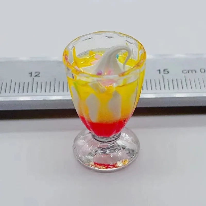 Charming 3D Resin Ice Cream Pendants for DIY Jewelry Crafting