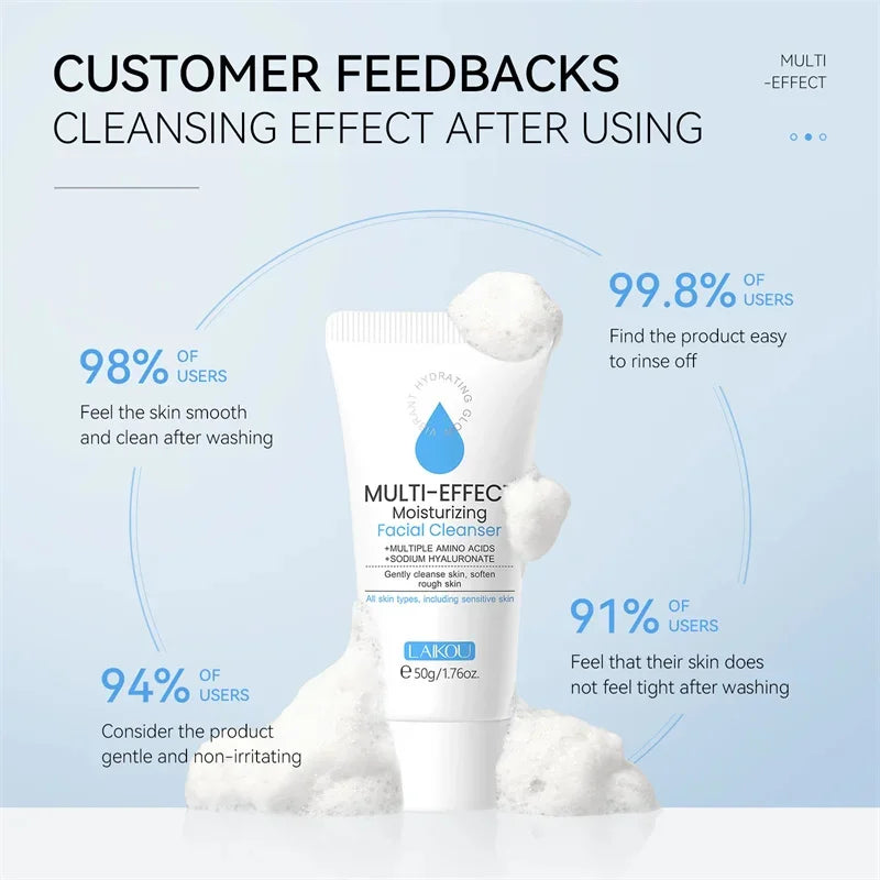 Facial Cleanser Deep Cleansing Foam Remove Dark Spots Acne