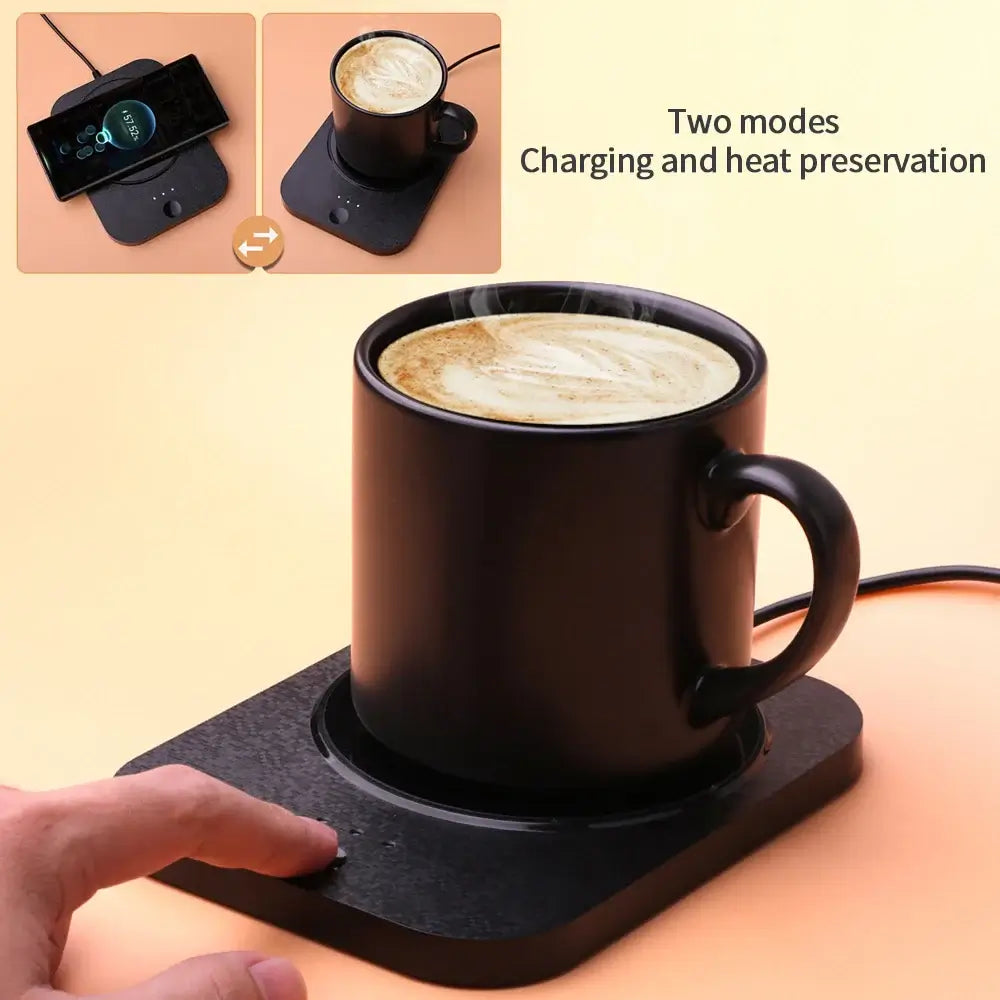 Wireless 55 Degree Celsius Constant Temperature Heating Pad Mini Portable USB Mug Warmer for Drinks
