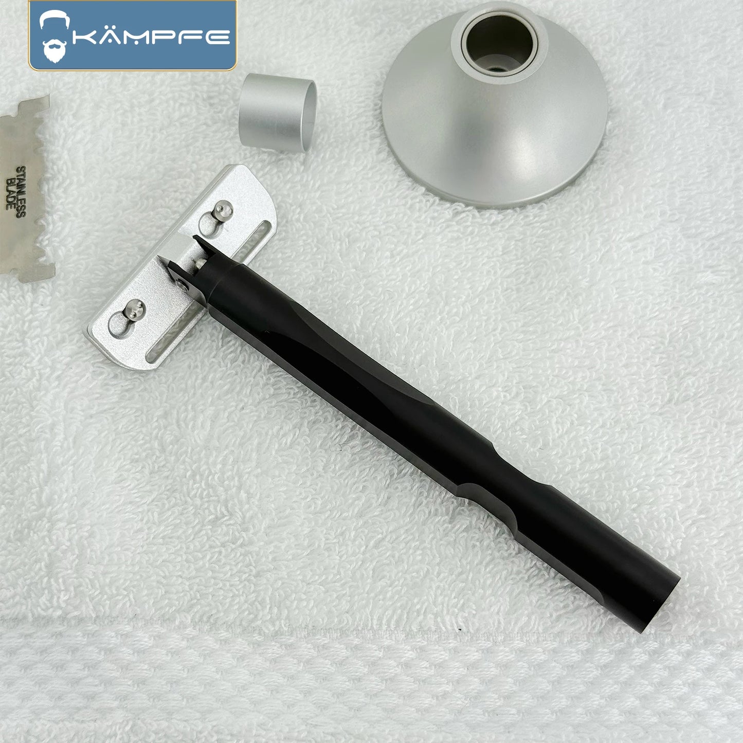 KAMPFE Aluminum Single Blade Safety Razor Men’s Manual Shaver Gift for Father Hair Salon Tool