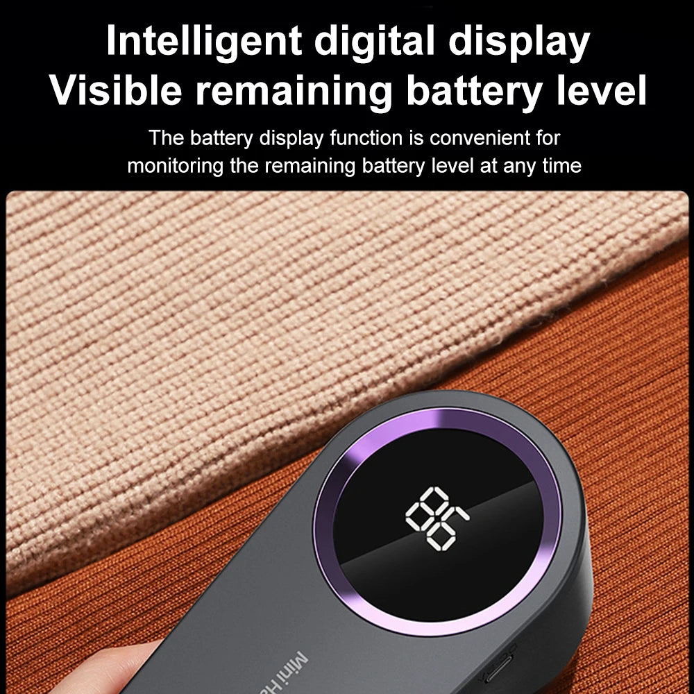 Electric Lint Remover Rechargeable Fabric Shaver LED Display