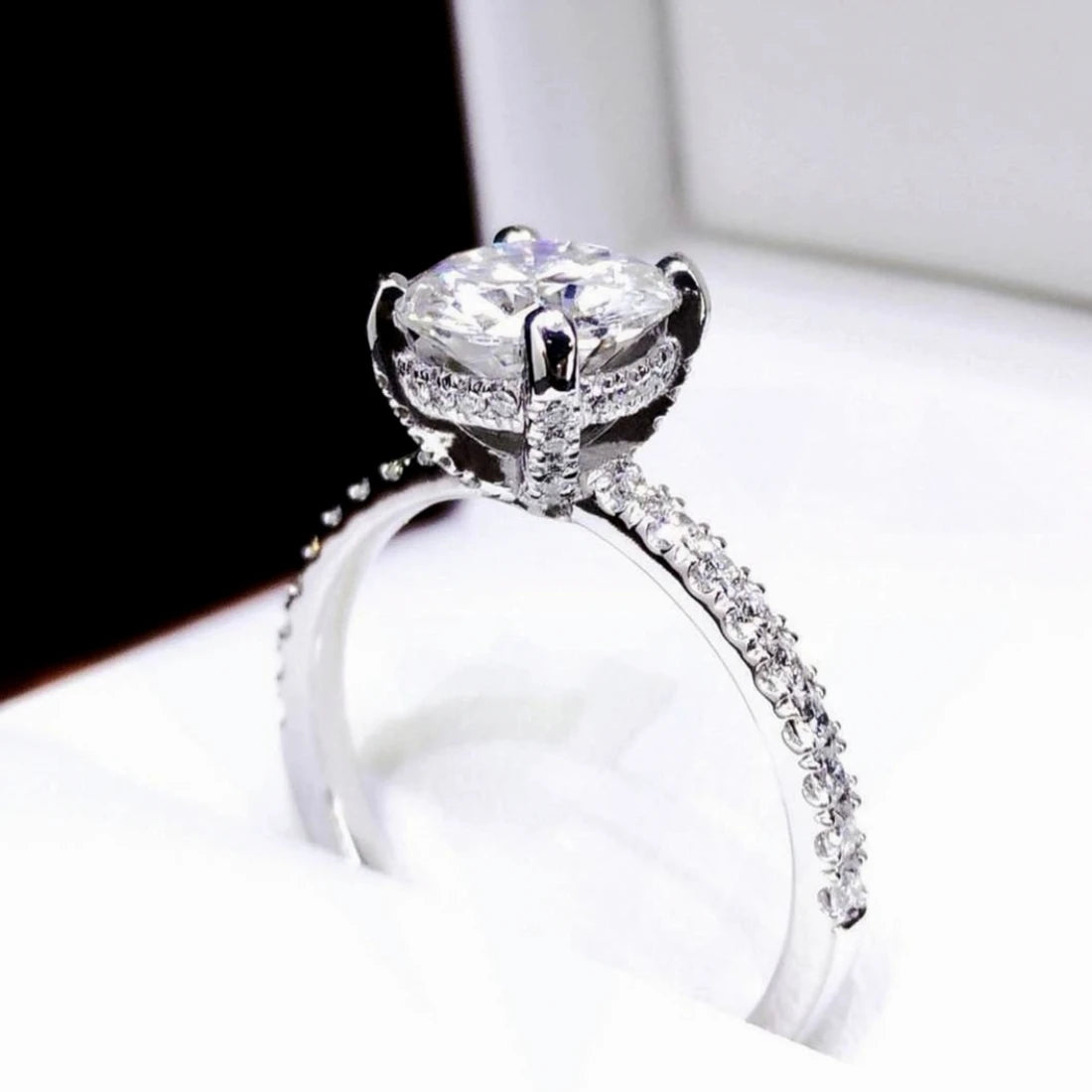 Promise Marquise Cut 3ct Simulated Diamond Engagement Ring in 925 Sterling Silver Perfect Christmas Gift for Women