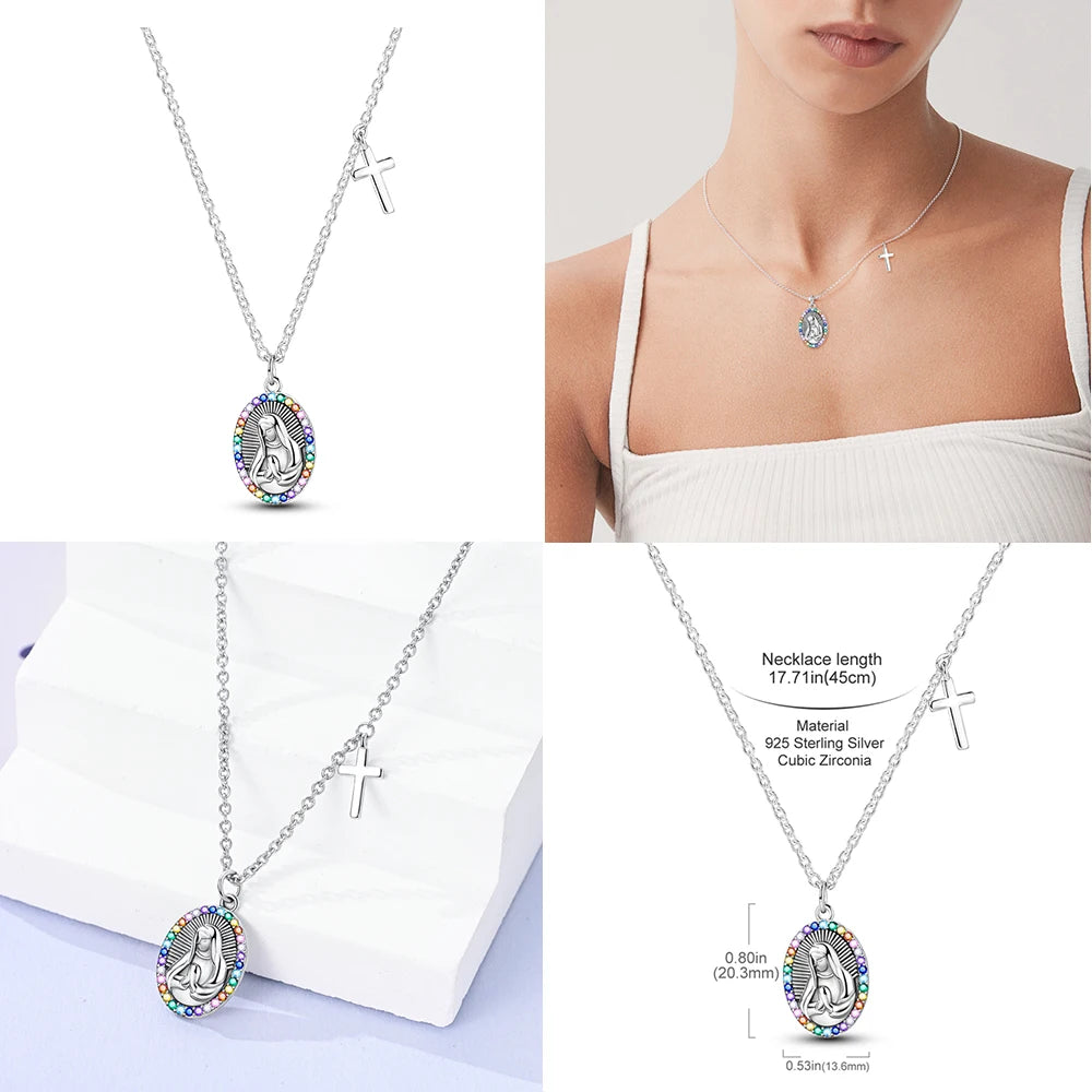 925 Sterling Silver Heart Chain Necklace for Women with Luxury Dog Paw Design Jewelry Gift