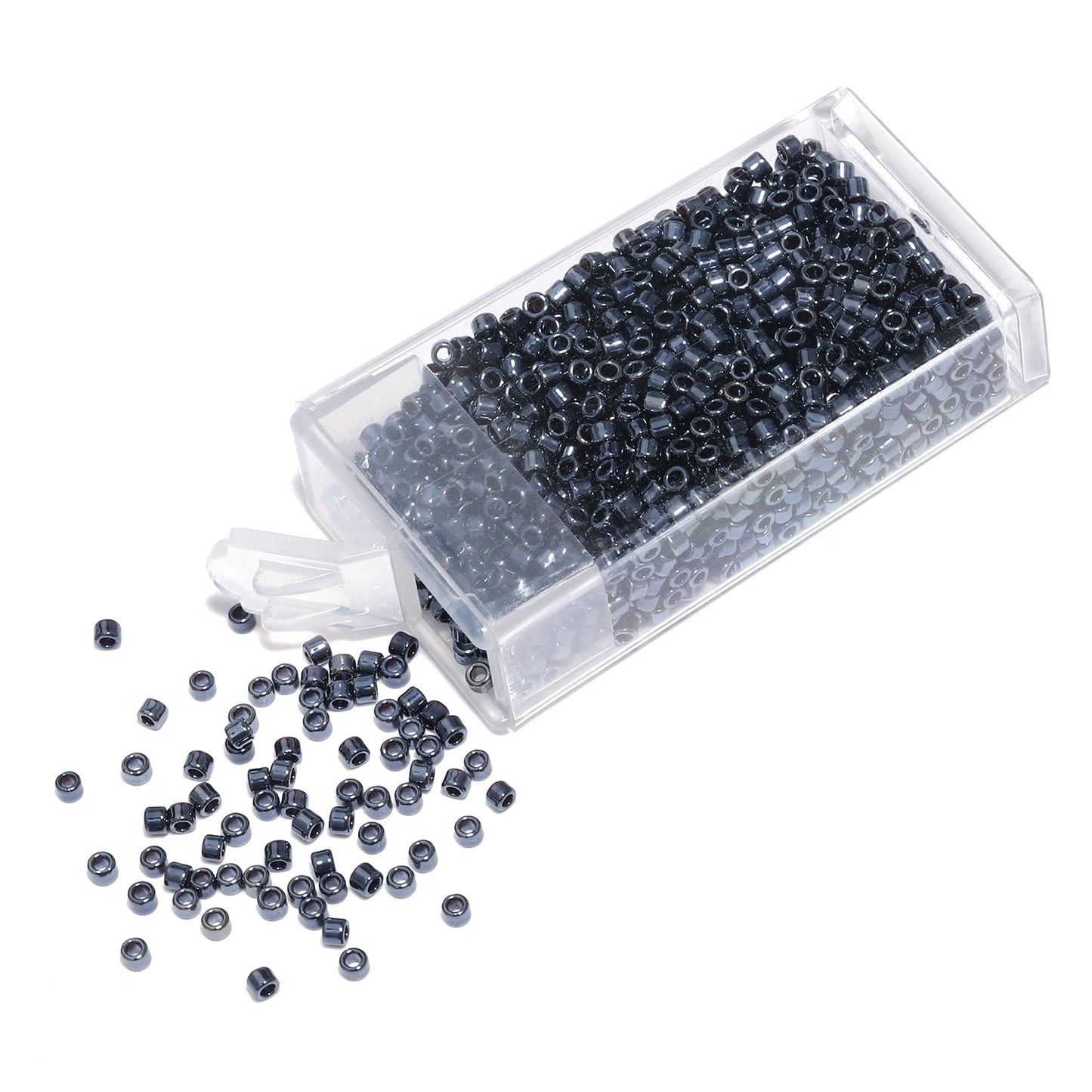 Vintage Japanese 2mm Glass Spacer Beads for Jewelry Making and Needlework
