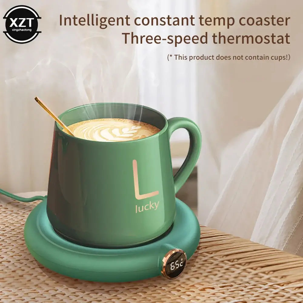 USB Coffee Cup Warm Heating Pad DC 5V Coaster With Timer
