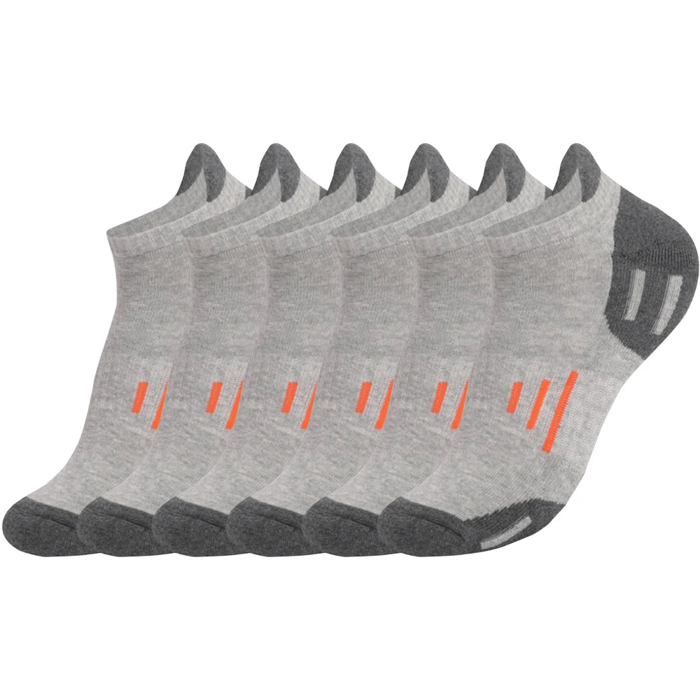 6 Pairs Unisex Terry Sole Running Socks Thick Cotton