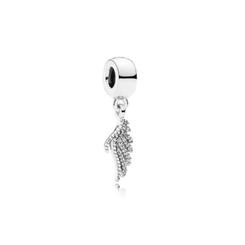 New 925 Silver Pink Purple Bead Ice Cream Pendant for European Original Bracelet DIY Exquisite Jewelry