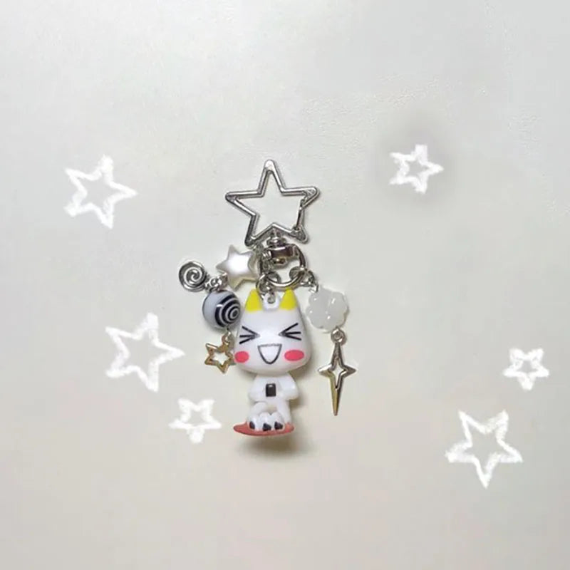 Handmade Toro Inoue Keychain Charm Beaded Jewelry Aesthetics Classic Zinc Alloy Design