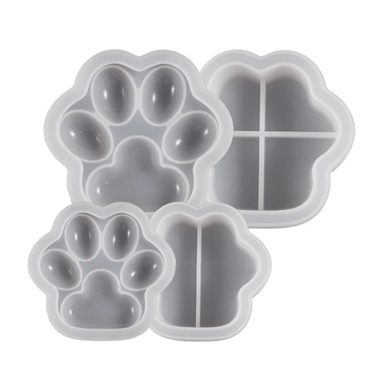 3D Cat Paw Silicone Mold for DIY Epoxy Resin Jewelry Storage Box