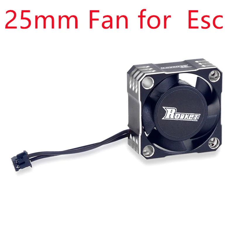 Rocket RC Fan 25mm 30mm 35mm 40mm 50mm Cooling Fan for RC Car 30mm red for motor