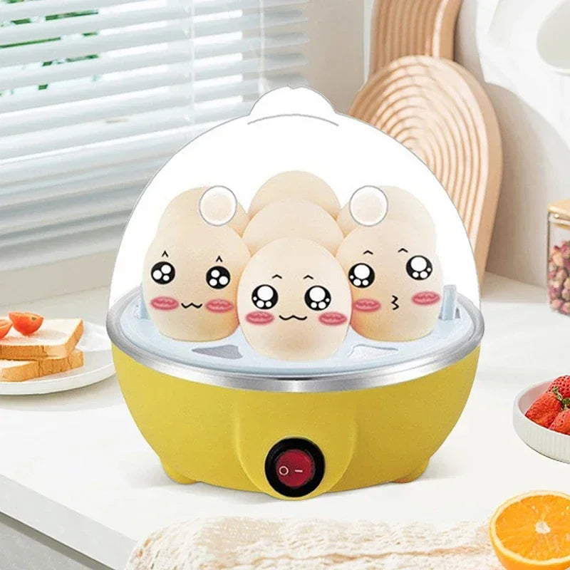 Multifunctional Electric Egg Boiler Monolayer Layer Egg Cooker Mini Steamer Kitchen Cook Breakfast Machine Breakfast Artifact - Compact and Efficient Egg Cooking Solution