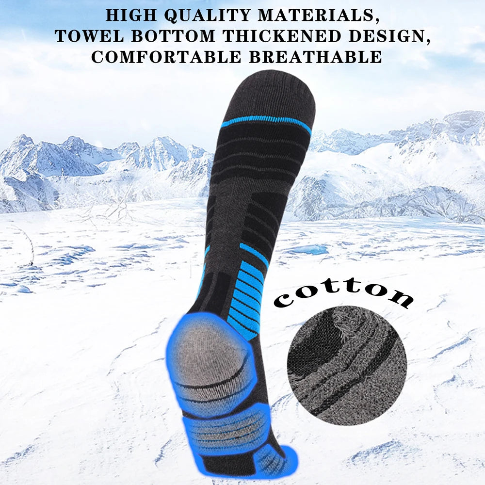 Mens Thermal Knee High Ski Socks For Winter Sports Outdoor