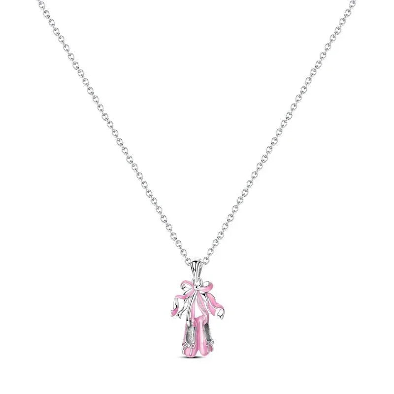 Original 925 Sterling Silver Heart Skull Necklace Ring and Cross Bracelet Set with Zircon Accents for Halloween and Valentine Gifts