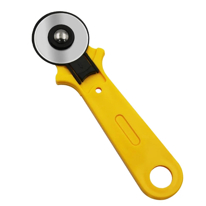 Rotary Cutter Pro - 28mm/45mm Patchwork Roller Knife for Effortless Fabric Cutting 45mm no scale