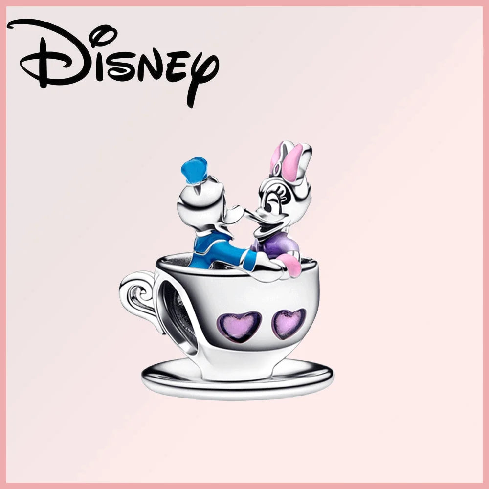 Disney 925 Sterling Silver Stitch Minnie Winnie Dangle