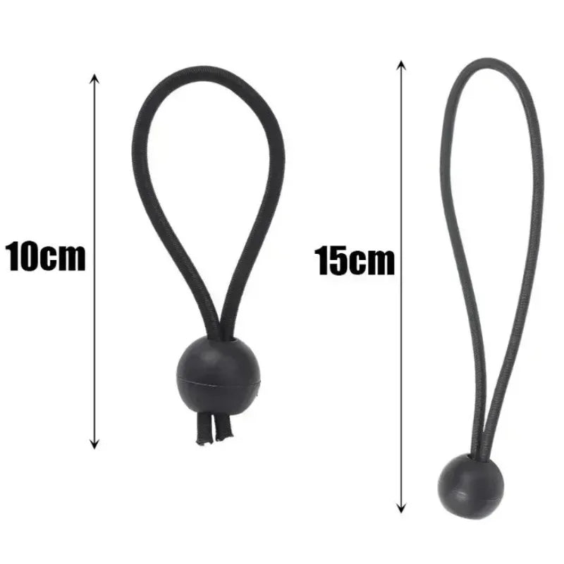 Heavy Duty Outdoor Elastic Bungee Cords Portable Tent Tie Down Rope for Shelter Cargo Canopy Tarpaulin Fixing