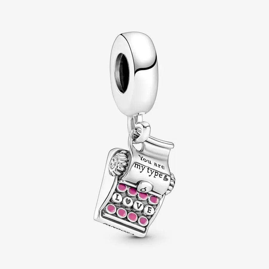 Romantic Heart Bead Pendant Set for Charm Bracelets and Necklaces Thanksgiving Jewelry Gift for Women BD25