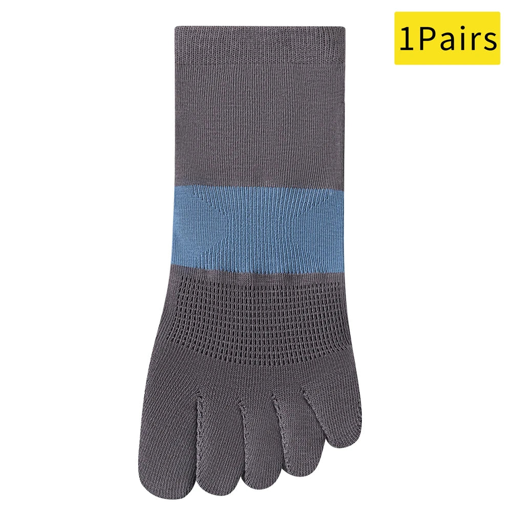 Trendy Non Slip Mesh Five Toe Yoga Socks For Women Pilates